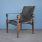 Limbo Safari Lounge Chair in Walnut and Leather