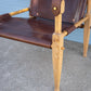 Limbo Safari Lounge Chair in White Oak and Leather