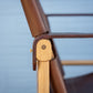 Limbo Safari Lounge Chair in White Oak and Leather