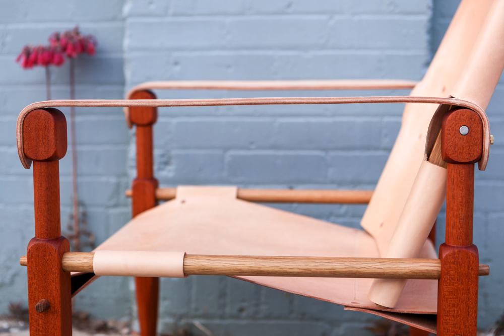 Limbo Safari Lounge Chair [Special Edition] - Mahogany & Natural Leather